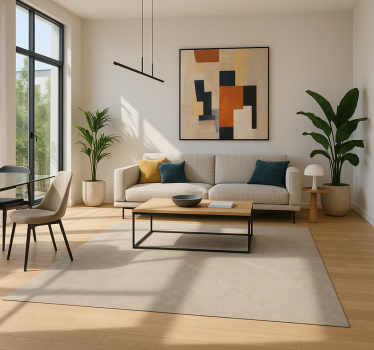 Cement gewone tegel vinyl tapijt woonkamer - TenStickers