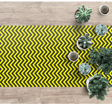 Chevron golfpatroon vinyl tapijt geometrisch - TenStickers