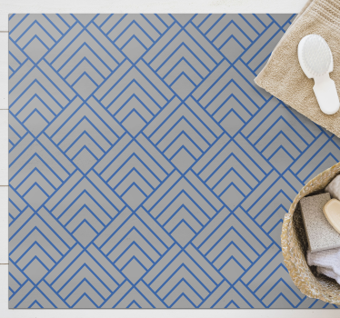 Chevron lijnenpatroon vinyl tapijt geometrisch - TenStickers