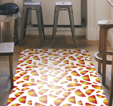 Cirkelvormige motiefarray vinyl tapijt geometrisch - TenStickers