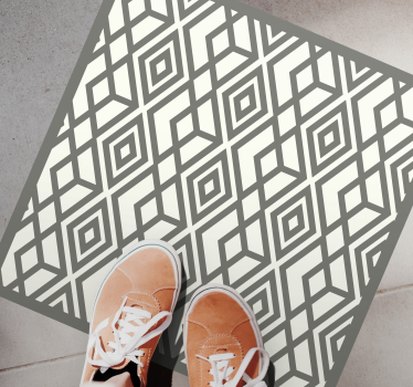 Diamant embleem vinyl tapijt geometrisch - TenStickers