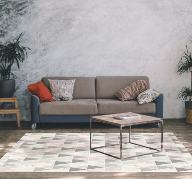 Driehoekige geometrische vinyl tapijt geometrisch - TenStickers