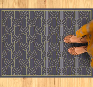 Elegant geometrisch patroon Geometrische vinyl vloerkleed - TenStickers