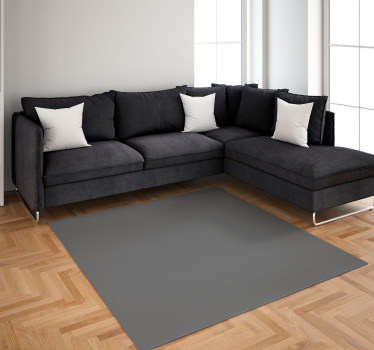 Vinyl vloerkleed grijs minimalistisch - TenStickers