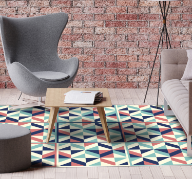 Geometrisch Patroonoppervlak vinyl tapijt - TenStickers
