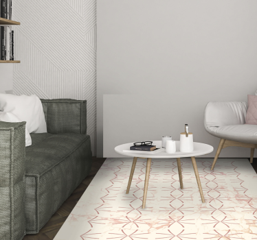Geometrisch sterpatroon vinyl tapijt woonkamer - TenStickers
