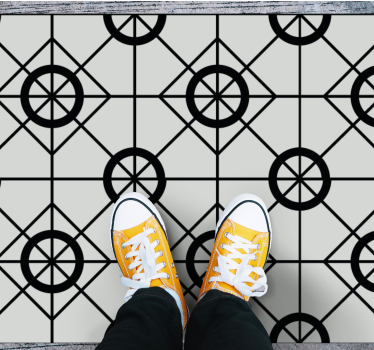 Geometrisch vinylontwerp Geometrische vinyl vloerkleed - TenStickers