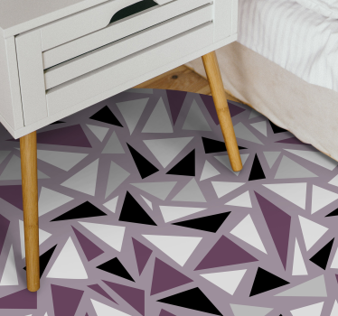 Geometrische driehoekige mozaïek vinyl tapijt geometrisch - TenStickers
