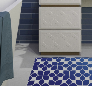Geometrische tegels vinyl tapijt  - TenStickers