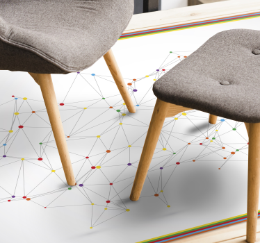 Geometrische verbindingen vinyl tapijt geometrisch - TenStickers