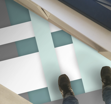 Geometrische weefstructuur vinyl tapijt geometrisch - TenStickers