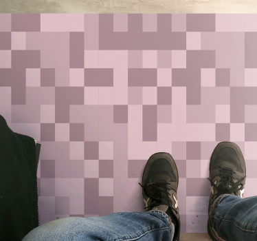 Gepixeleerde camouflage vinyl tapijt geometrisch - TenStickers