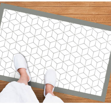 Hexagonale lay-out vinyl tapijt geometrisch - TenStickers