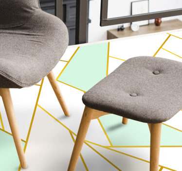 Hoekig pastelmozaïek vinyl tapijt geometrisch - TenStickers