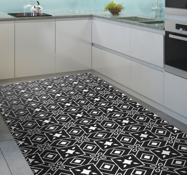 Hydraulische tegels vinyl vloerkleed keuken - TenStickers