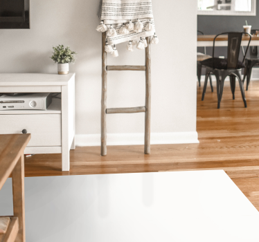 Minimalistisch wit oppervlak vinyl tapijt woonkamer - TenStickers