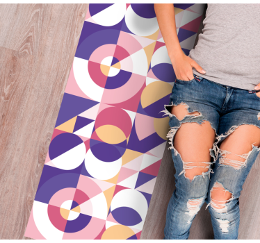 Moderne vinyl tapijt Abstracte figuren geometrische kunst - TenStickers