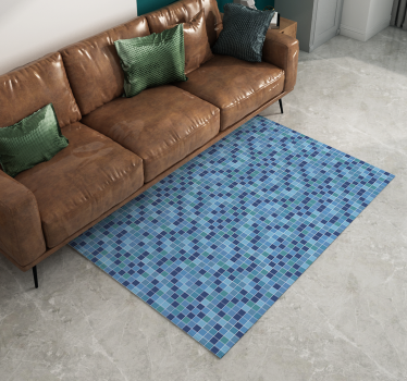 Mozaïek Textiel Geometrisch vinyl tapijt - TenStickers