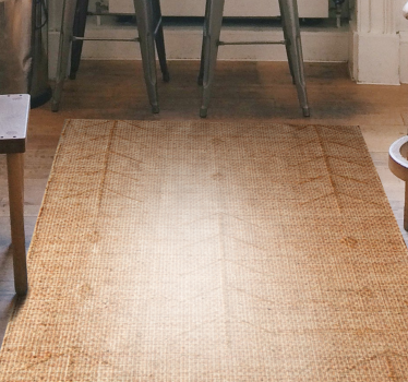 Natuurlijke textuur vinyl tapijt woonkamer - TenStickers