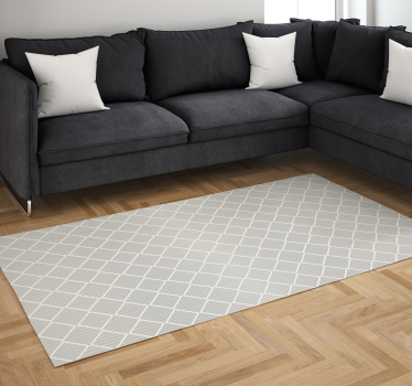 Ruitvormig oppervlak vinyl tapijt woonkamer - TenStickers
