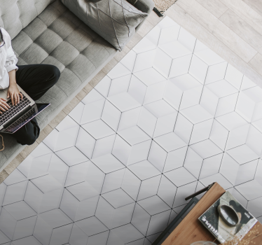 Simplistisch geometrisch vinyltapijt - TenStickers