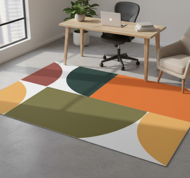 Vinyl tapijt geometrisch abstracte kunst - TenStickers