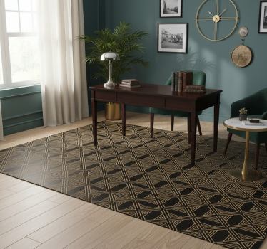 Vinyl tapijt geometrisch art deco great gatsby patroon - TenStickers