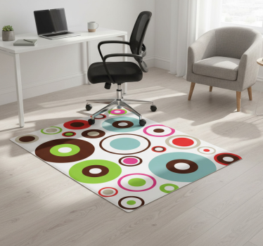 Vinyl tapijt geometrisch eenvoudige geometrische cirkels - TenStickers