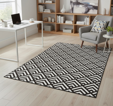 Vinyl tapijt geometrisch diamanten - TenStickers