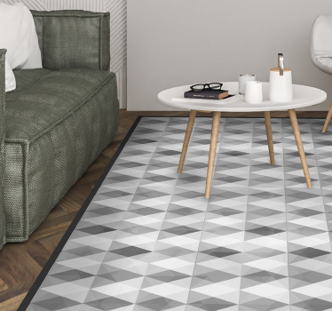 Vinyl tapijt geometrisch driehoekpatroon - TenStickers
