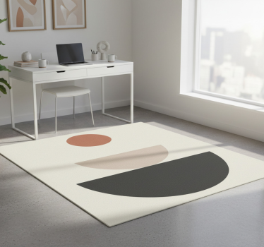 Vinyl tapijt geometrisch fontein abstracte kunst - TenStickers