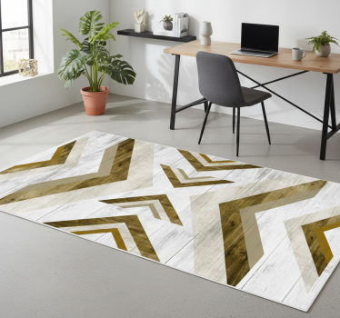Vinyl tapijt geometrisch gestructureerde bureauhoes - TenStickers