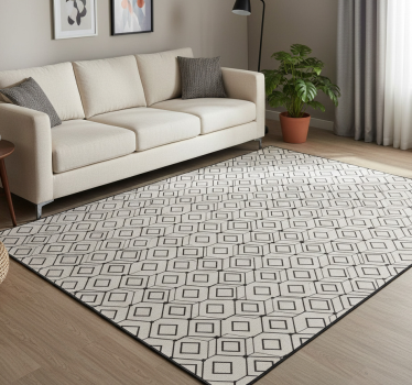 Vinyl tapijt geometrisch moderne diamant elementen - TenStickers
