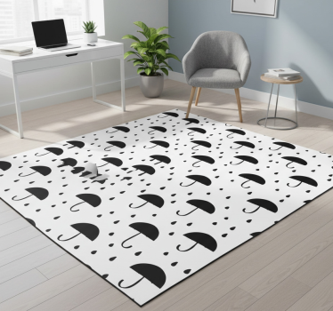 Vinyl tapijt geometrisch regendruppel confetti - TenStickers