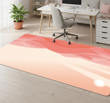 Vinyl tapijt geometrisch roze woestijn - TenStickers