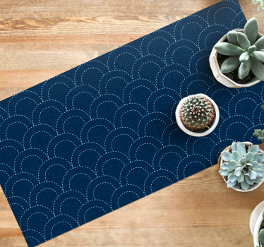 Vinyl tapijt geometrisch schelppatroon diepten - TenStickers