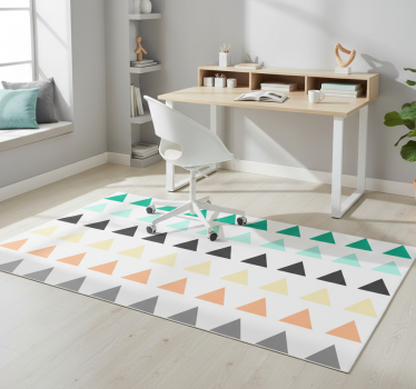 Vinyl tapijt geometrisch set van 30 kleine driehoekjes - TenStickers