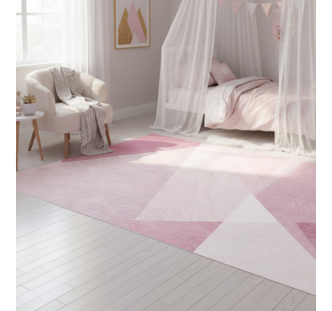 Vinyl tapijt geometrisch teal pastel overlays - TenStickers