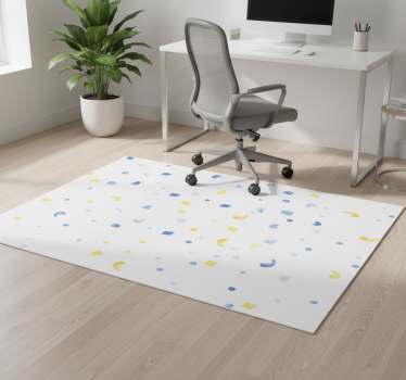Vinyl tapijt geometrisch waterverf confetti - TenStickers