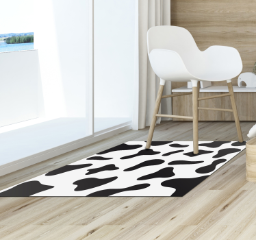 Koeienhuidpatroon Vinyl tapijt met dierenprint - TenStickers