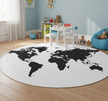 Vinyl tapijt wereldkaart decoratieve wereldkaart - TenStickers