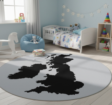 Vinyl tapijt wereldkaart engeland eentonig - TenStickers