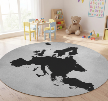 Vinyl tapijt wereldkaart vinilo pizarra europa - TenStickers