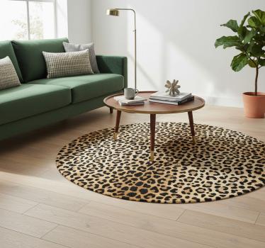 Vinyl tapijt woonkamer panterprint - TenStickers