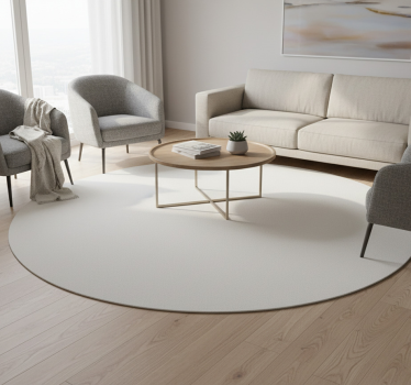 Vinyl tapijt woonkamer simple "cloud dancer" - TenStickers