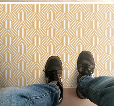 Visgraat elegantie vinyl tapijt geometrisch - TenStickers