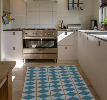 Zweden design geometrisch vinyl vloerkleed keuken - TenStickers