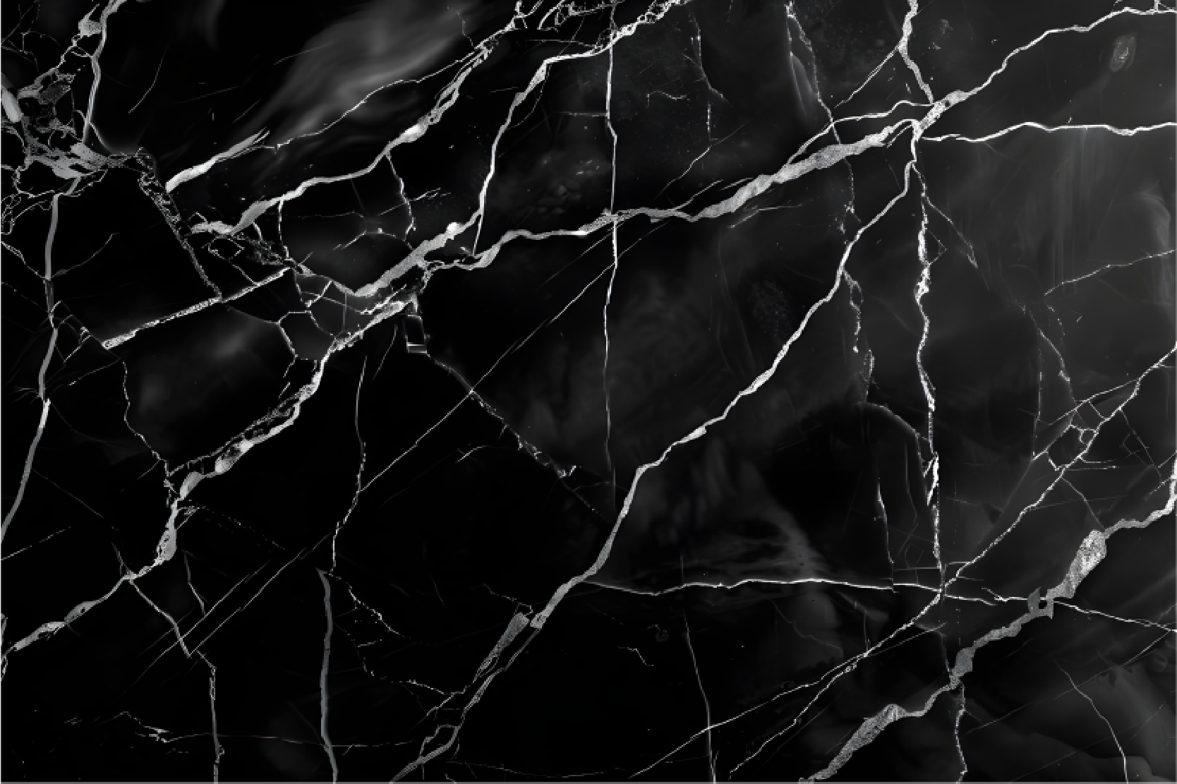 Marmer imitatie vinyl tapijt zwart - TenStickers