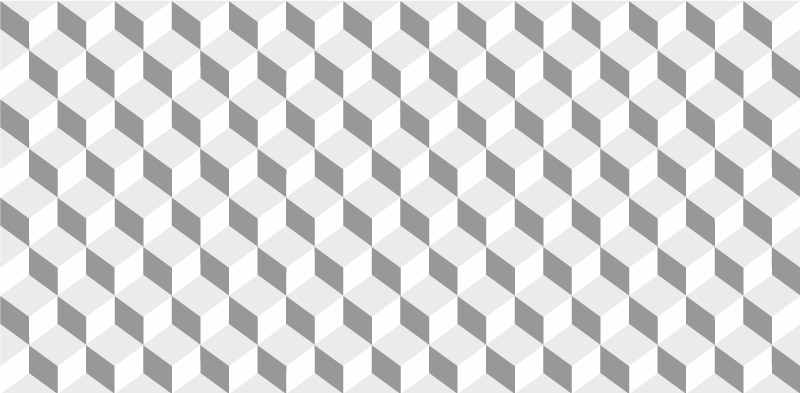 Grijze kubussen vinyl vloerkleed keuken - TenStickers