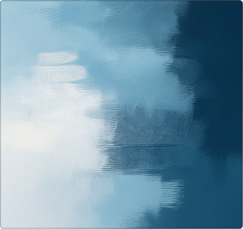 Abstracte expressionistische kunst vinyl tapijt blauw - TenStickers